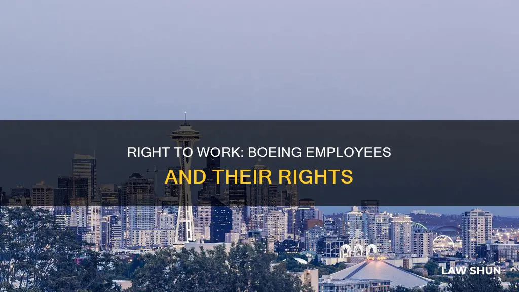 is right to work law apply to boeing employees