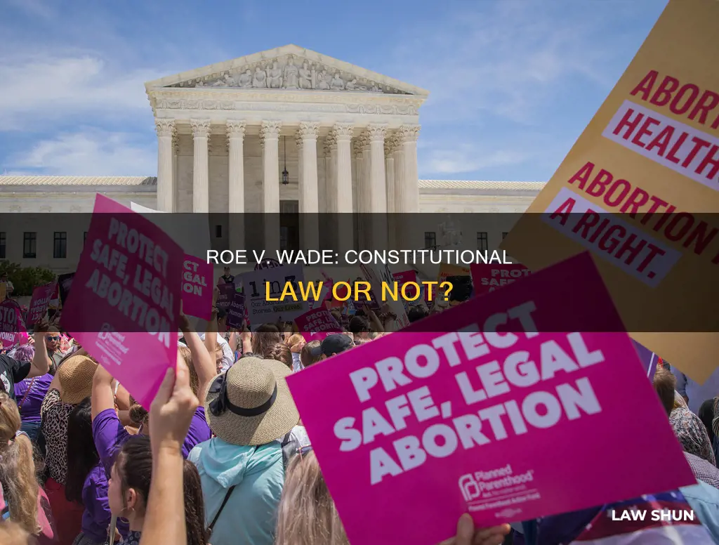is roe v wade a constitutional law