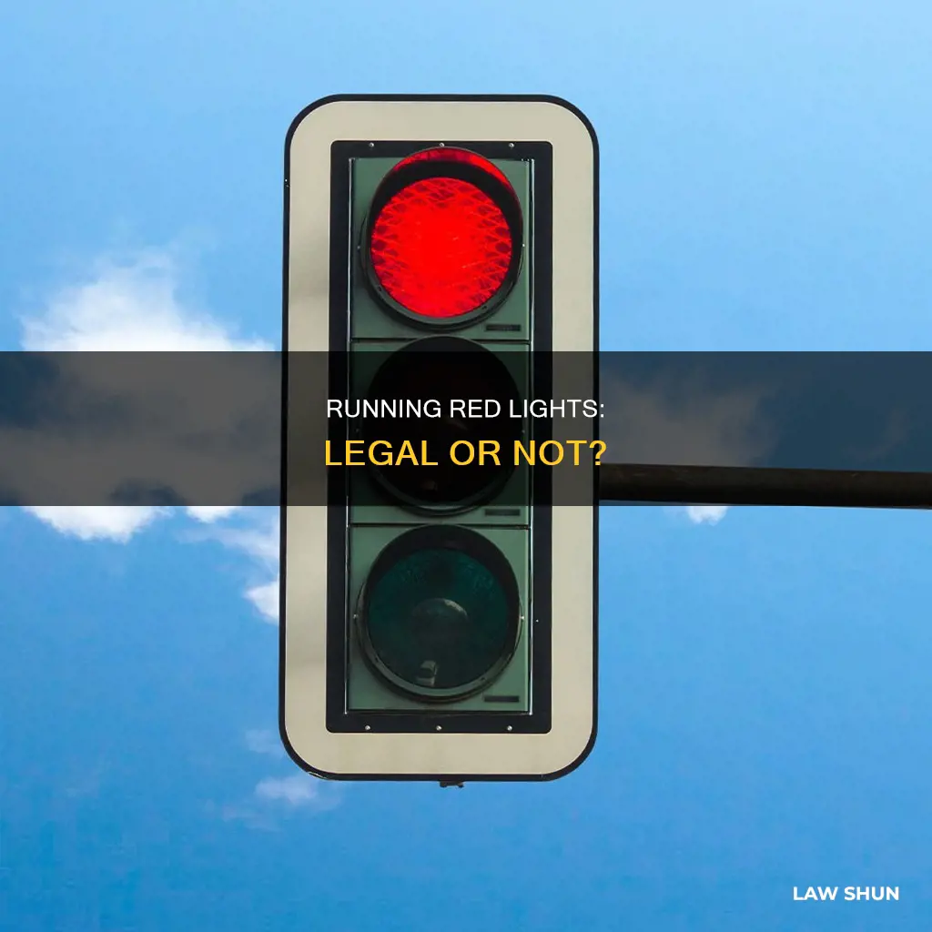 is running a red light breaking the law