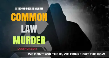 Murder Law: Second Degree vs. Common Law