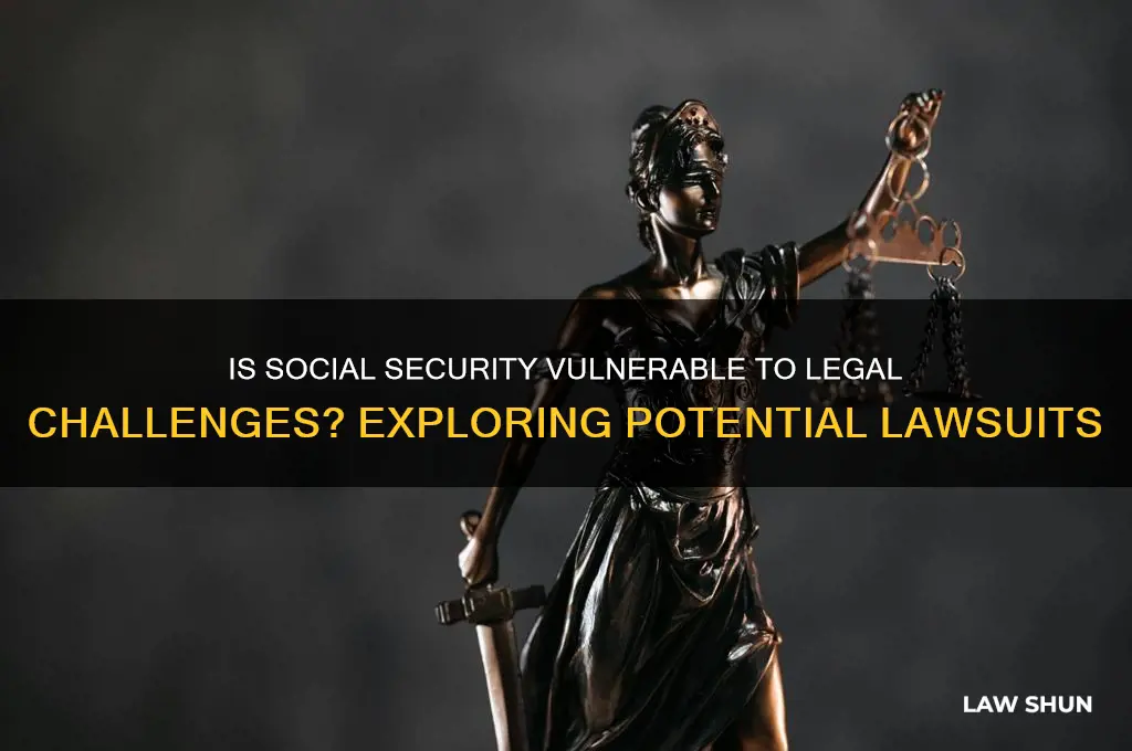 is social security exposed to law suits