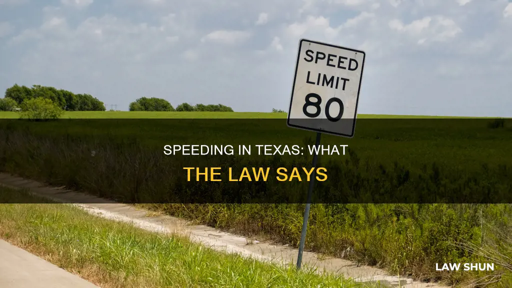 is speeding breaking the law in texas