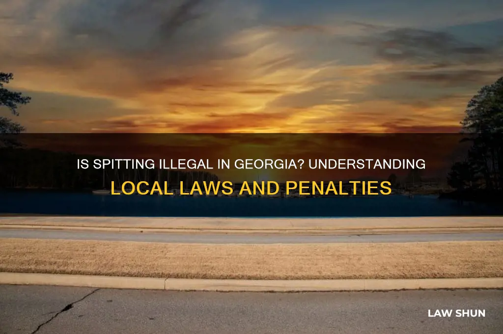 is spitting against the law in georgia