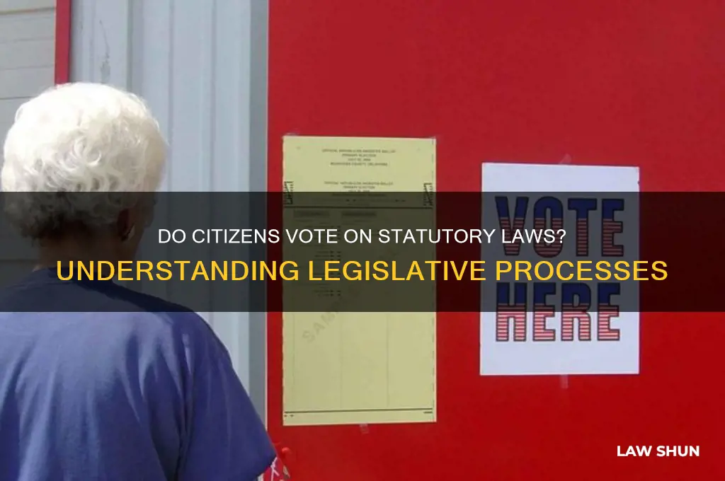 Do Citizens Vote On Statutory Laws? Understanding Legislative Processes ...