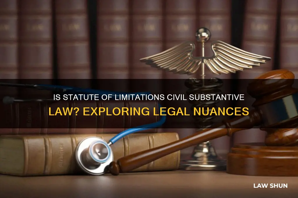 is statute of limitations a civil substantive law