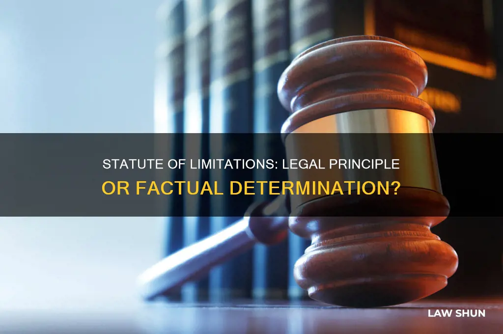 is statute of limitations a question of law or fact