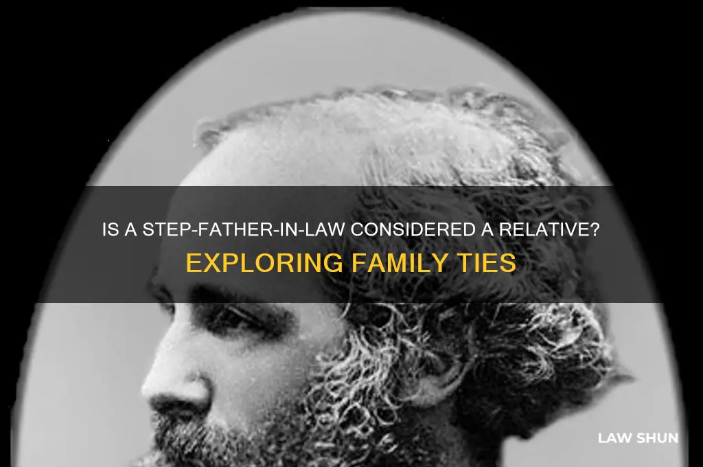 is step father in law a relative