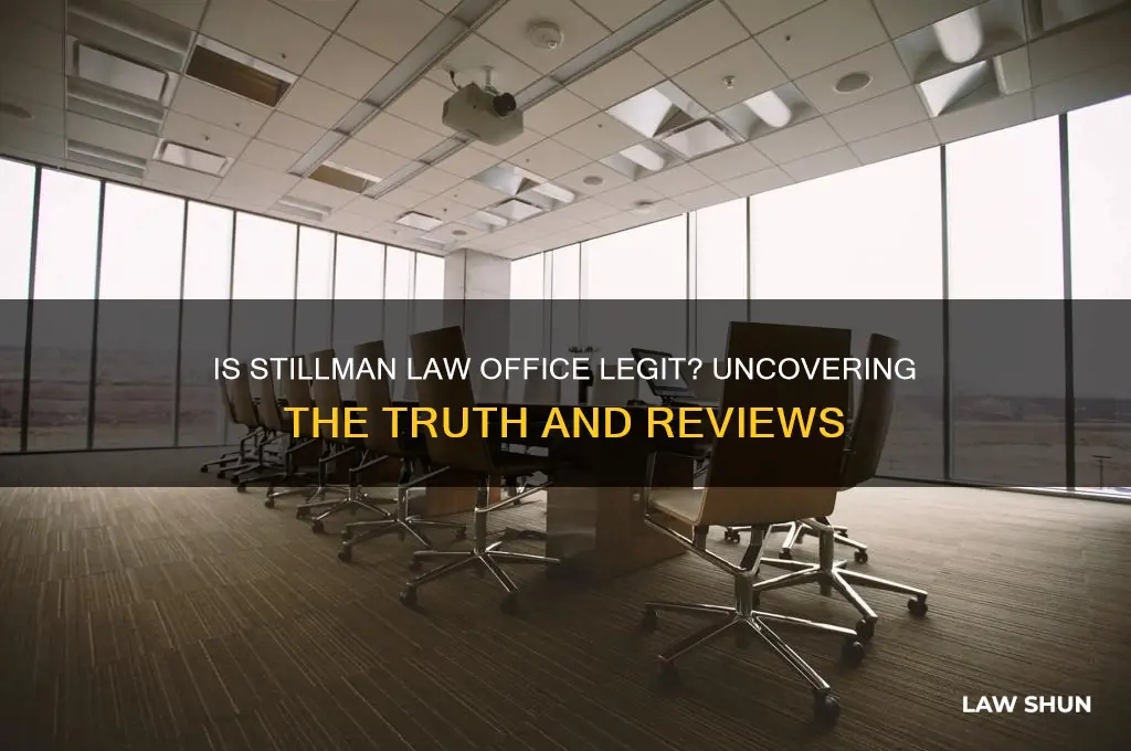 is stillman law office legit