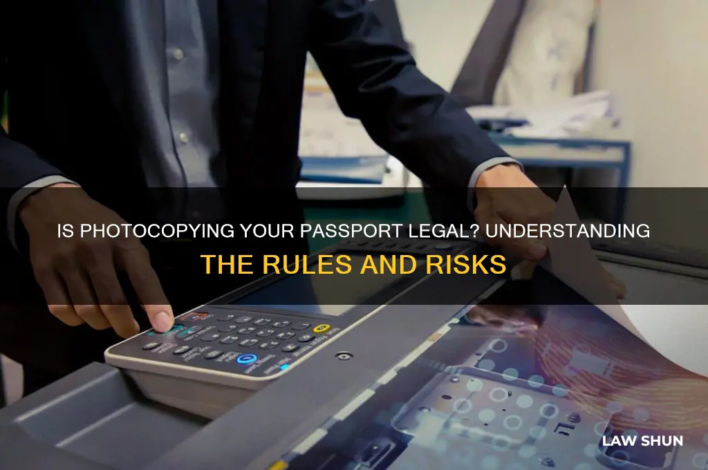 is taking a copy of your passport against the law