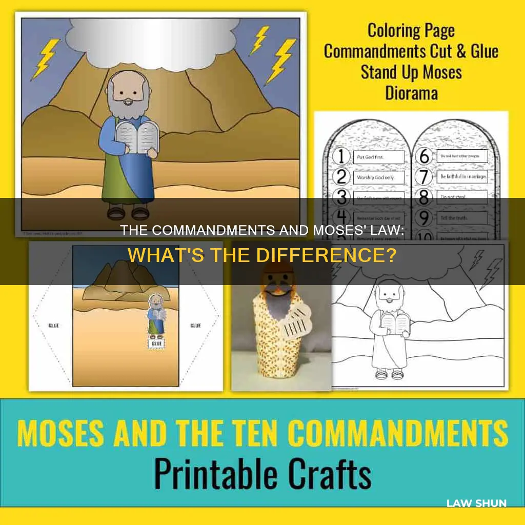 is the 10 commandments different from the law of moses