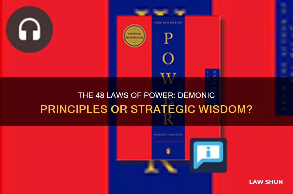 is the 48 laws of power demonic