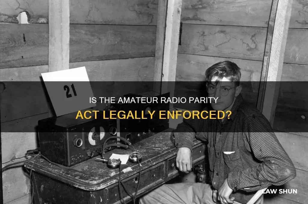 is the amateur radio parity act a law