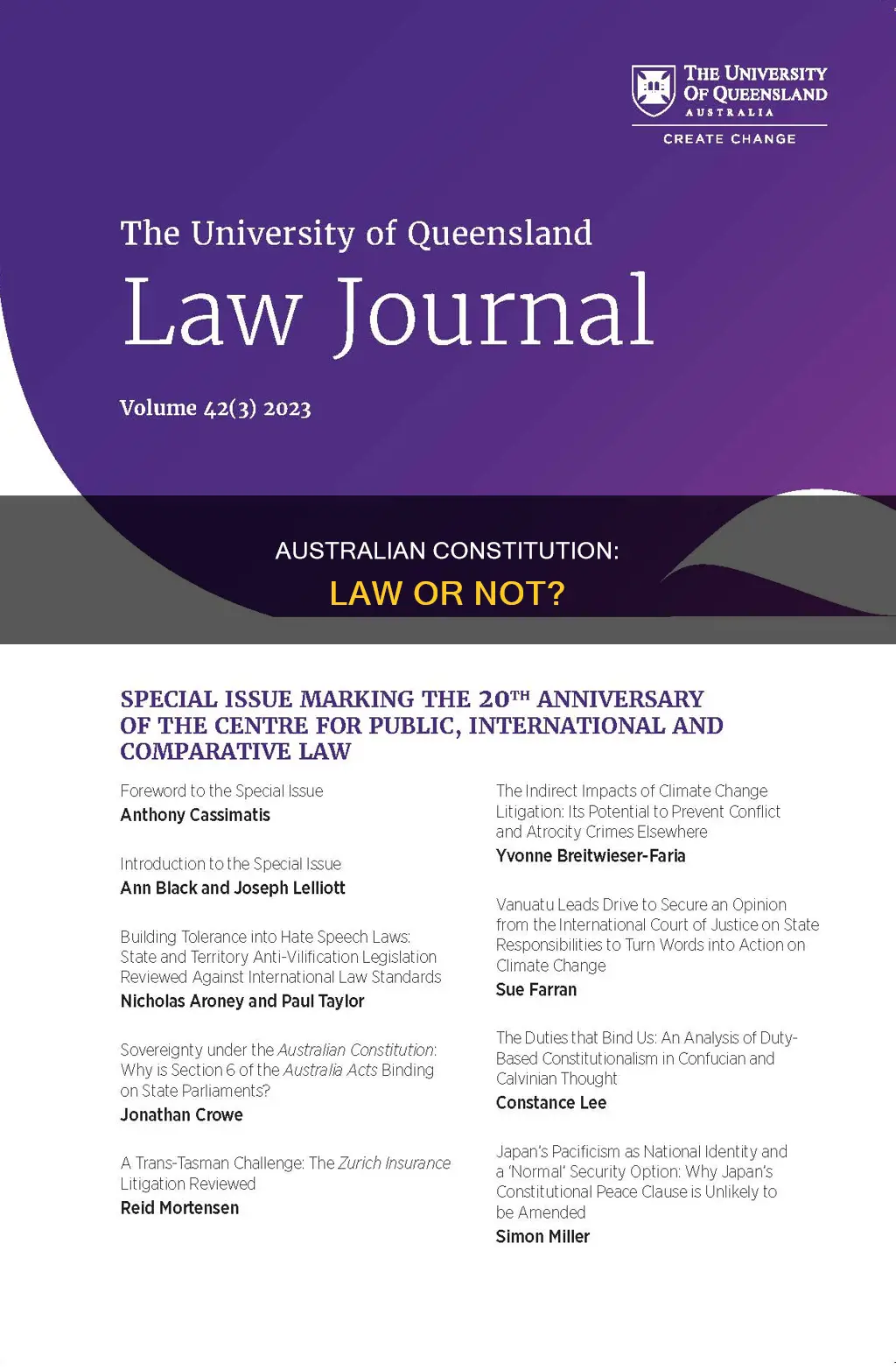 is the australian constitution law