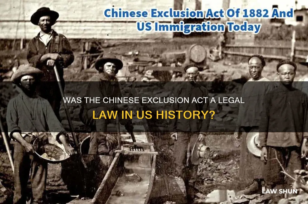is the chinese exclusion act a law