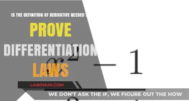 Proving Differentiation Laws: Is the Derivative Definition Essential?