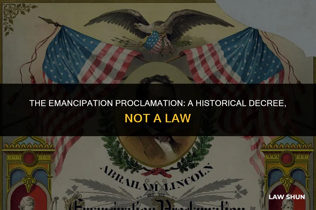 is the emancipation proclamation a law