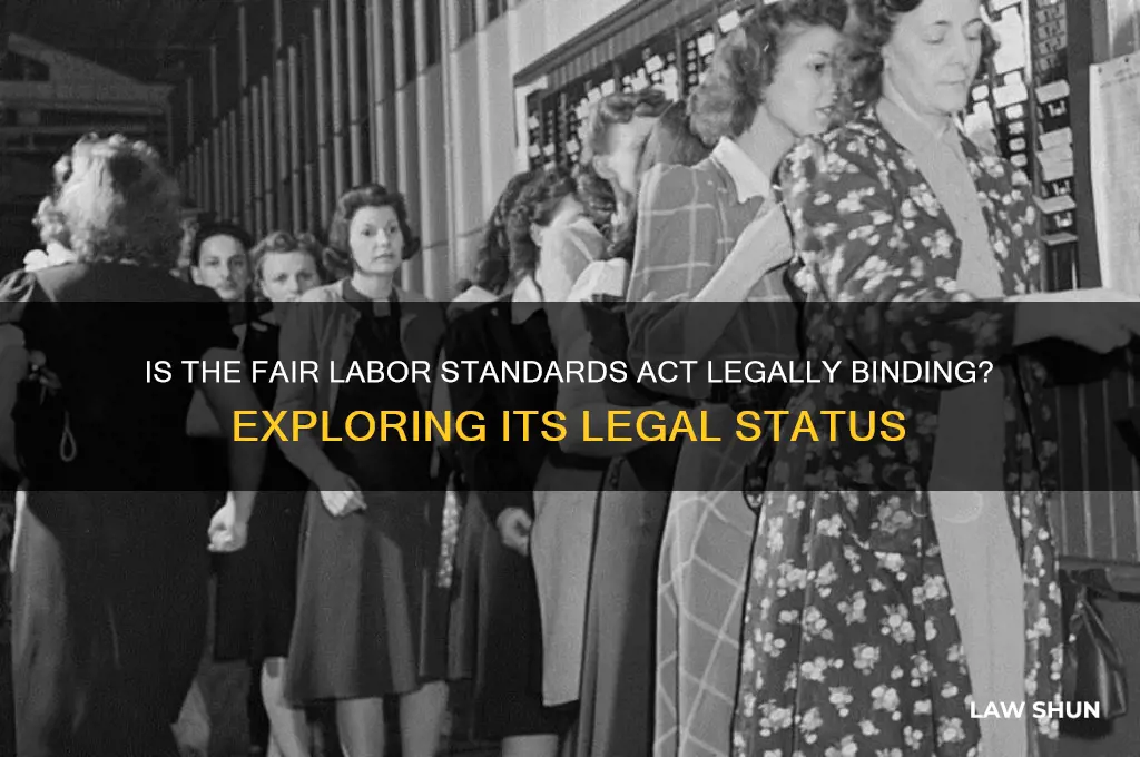 is the fair labor standards act a law
