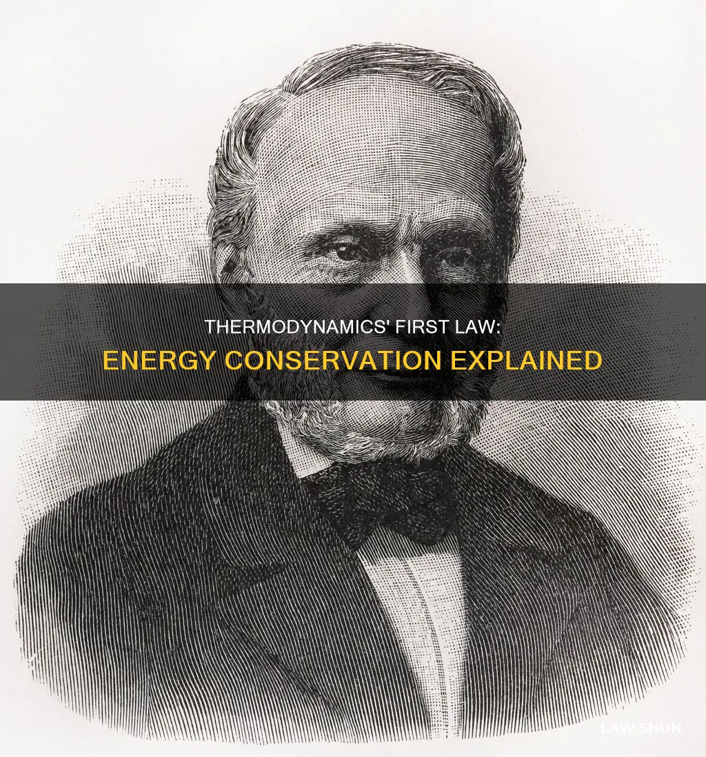 is the first law of thermodynamics conservation of engergy