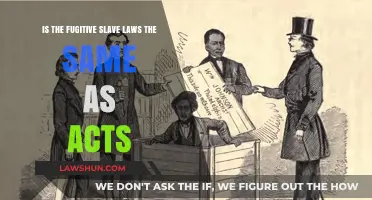 Fugitive Slave Laws vs. Acts: Understanding the Legal Differences