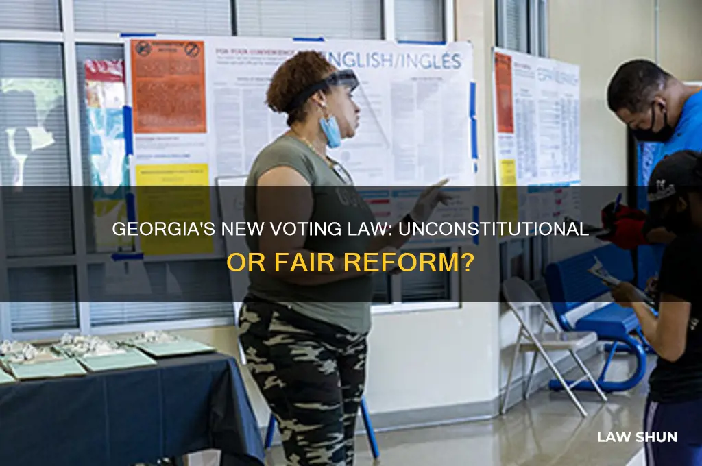 is the georgia voting law unconstitutional
