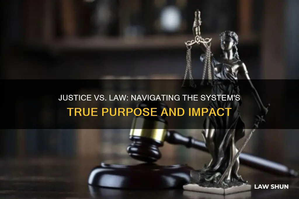 is the justice system about the law or about justice