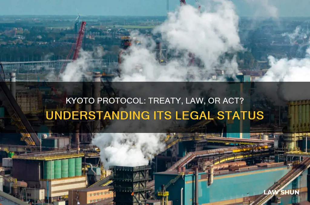 is the kyoto protocol a treaty law or act