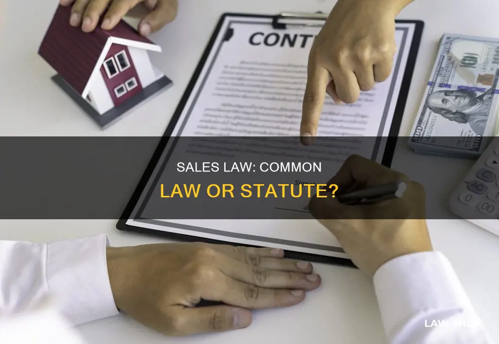 is the law of sales governed by common law