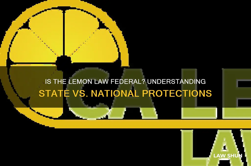 is the lemon law fedral