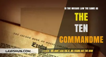 Mosaic Law vs. Ten Commandments: Understanding Their Distinct Roles