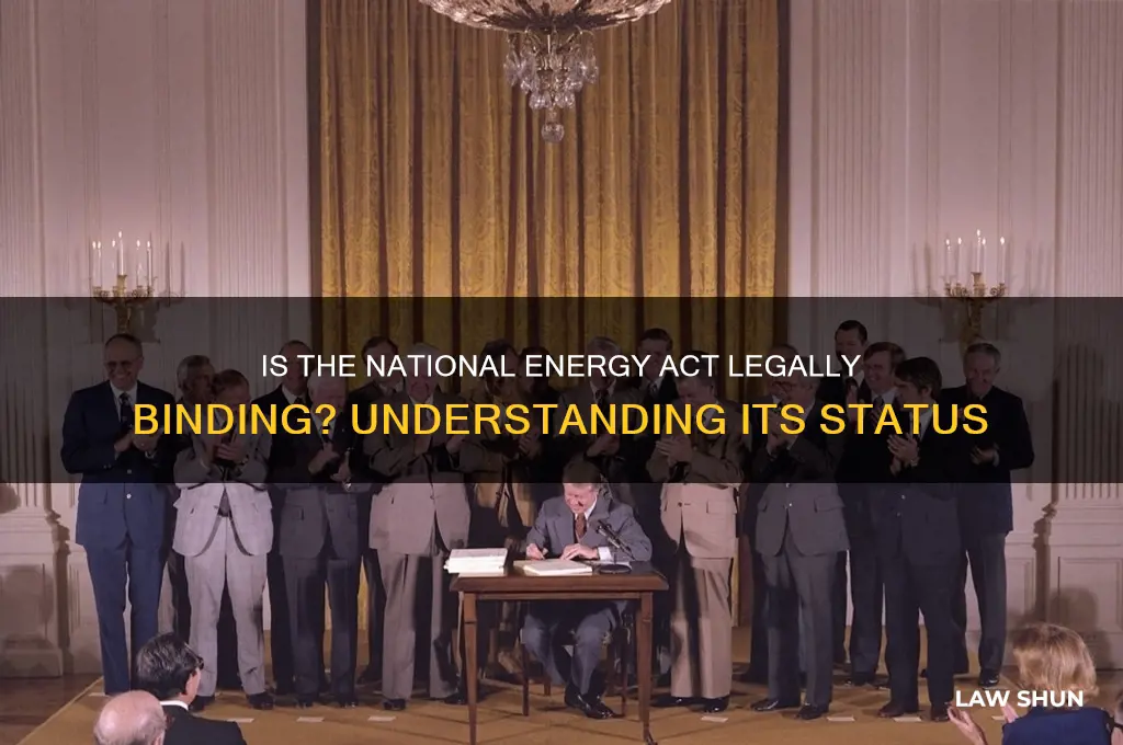 is the national energy act a law