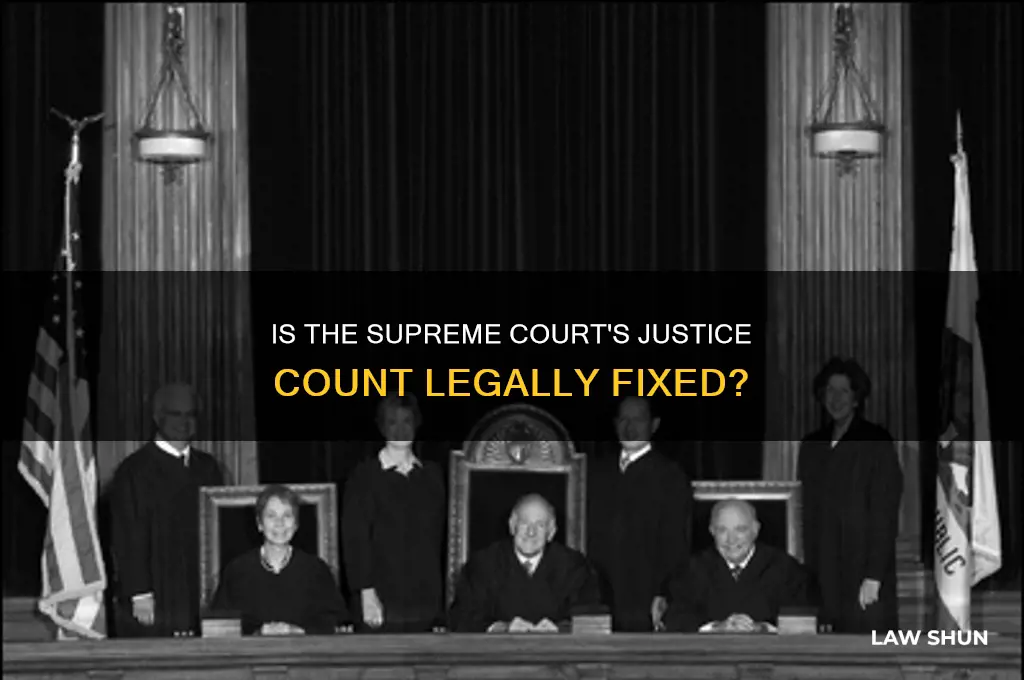 is the number of supreme court justices set by law