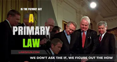 Is the Patriot Act a Primary Law? Exploring Its Legal Status