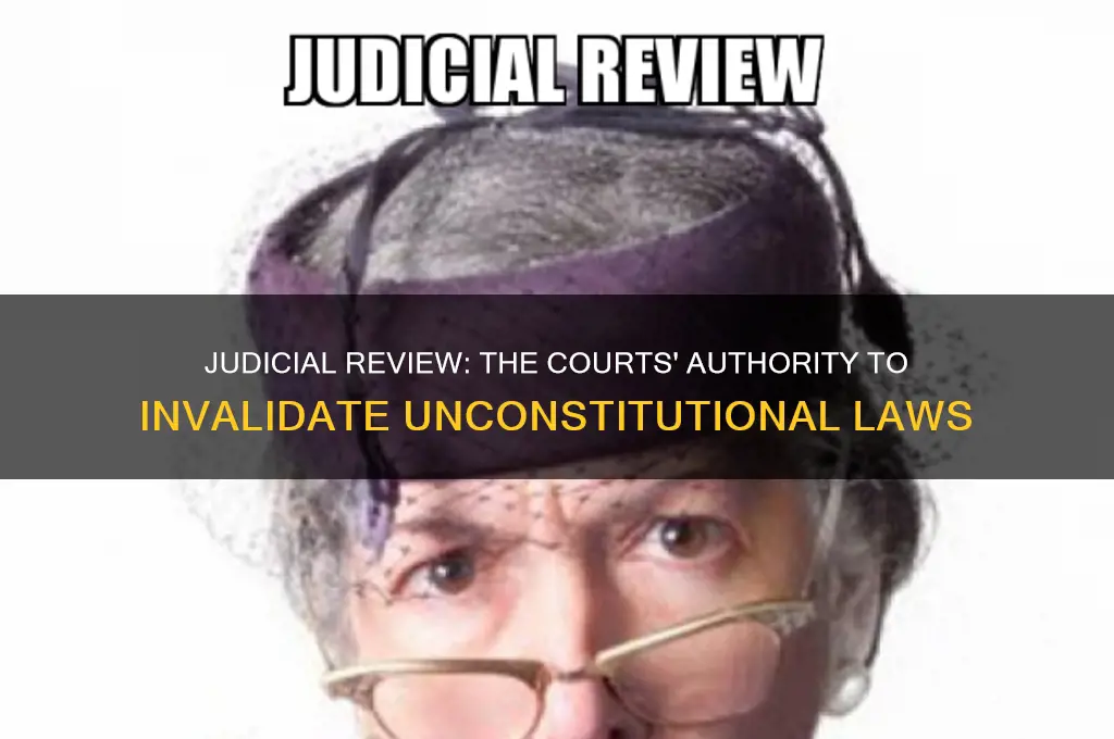 is the power of the courts to declare laws unconstitutional