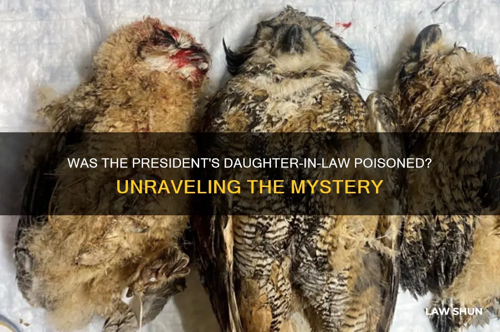 is the president daughter in law poisoned