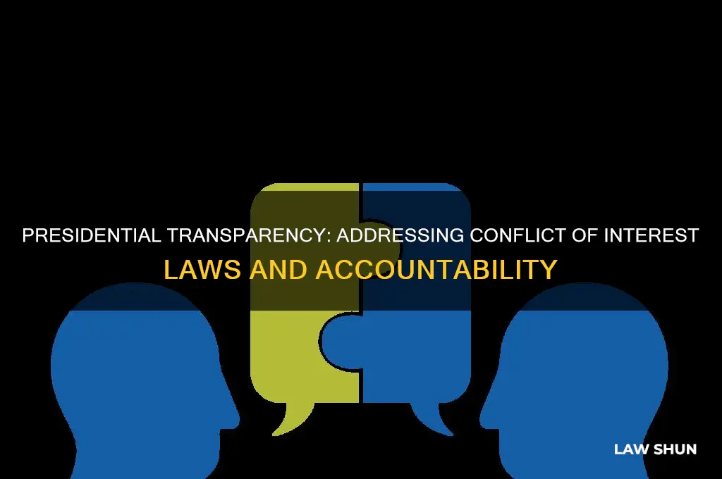 is the president open to conflict of interest laws