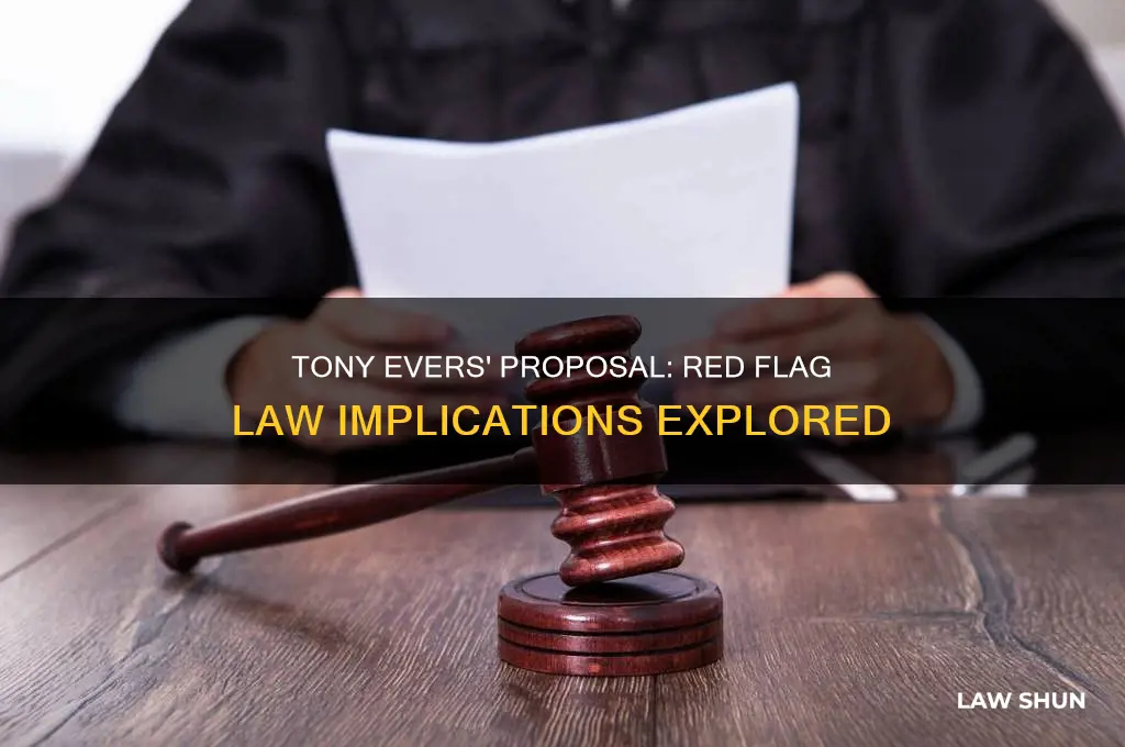 is the red flag law attached to tony evers proposal