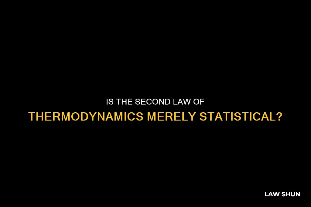 is the second law of thermodynamics only a statistical law