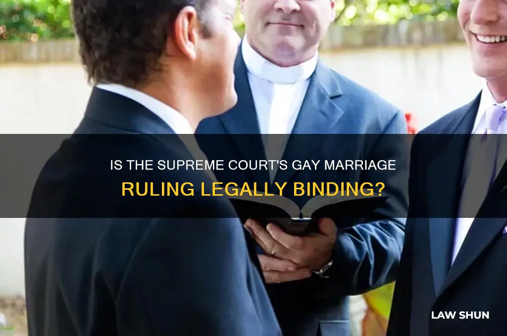 is the supreme court decision on gay marriage a law