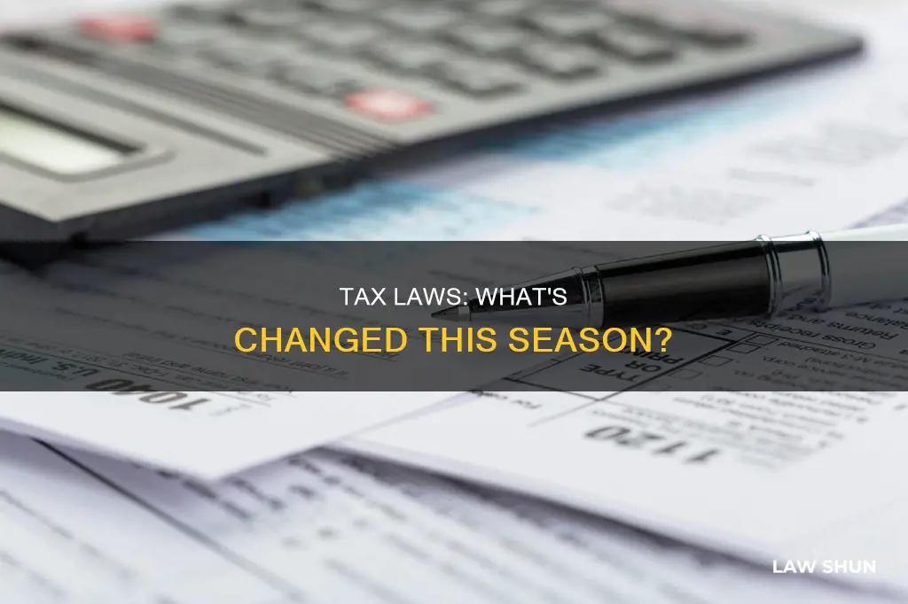 is the taxes laws different from last season