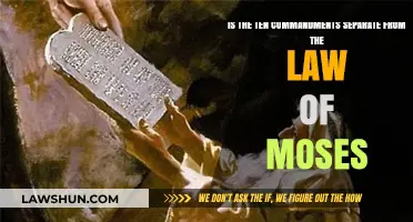 Are the Ten Commandments Distinct from the Law of Moses?