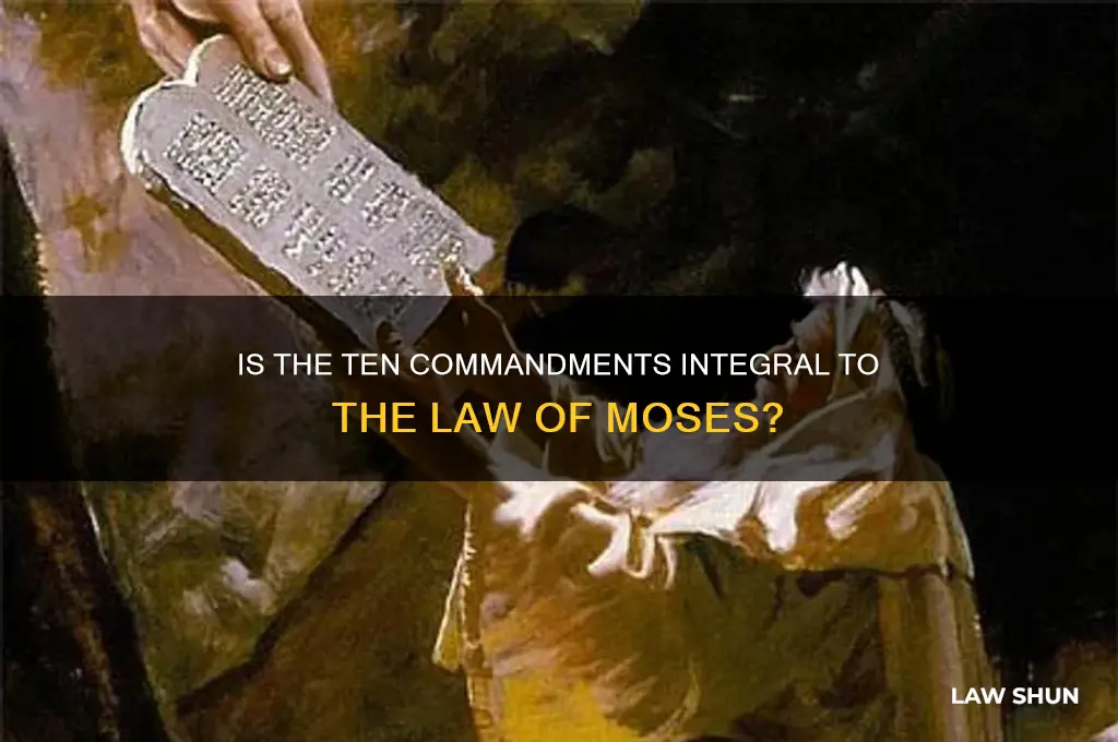 is the ten comments part of the law of moses
