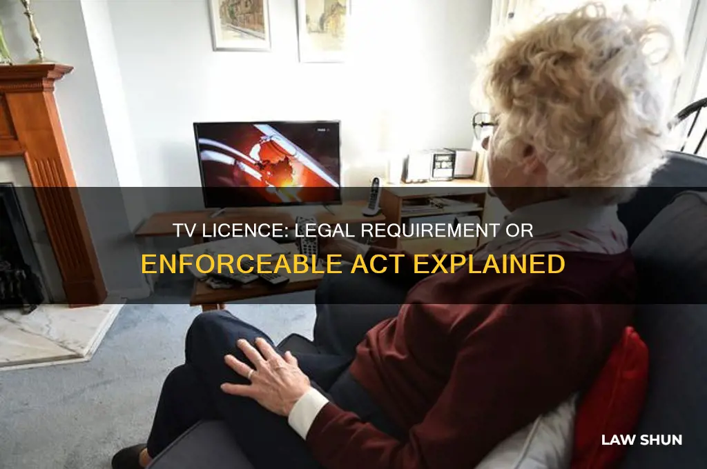 is the tv licence a law or an act
