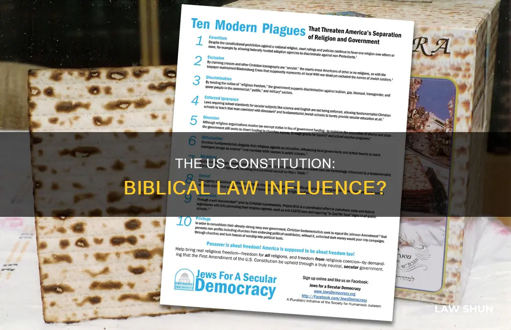 is the us constitution based off of biblical law