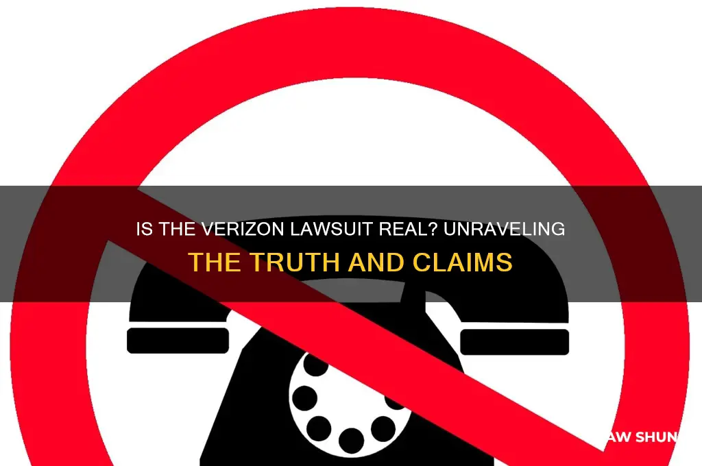 is the verizon law suit real