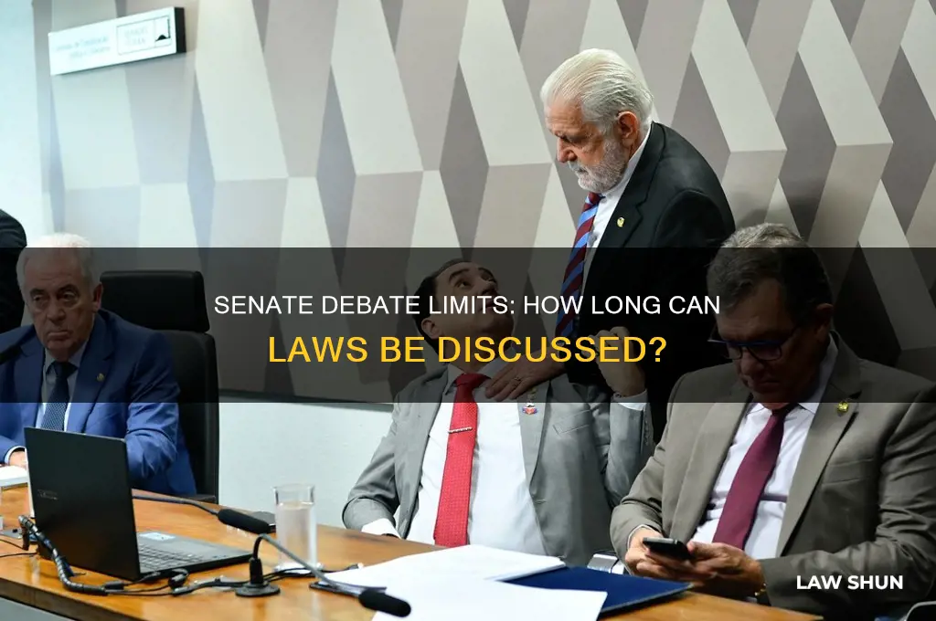 is their limit on debating a law in the senate