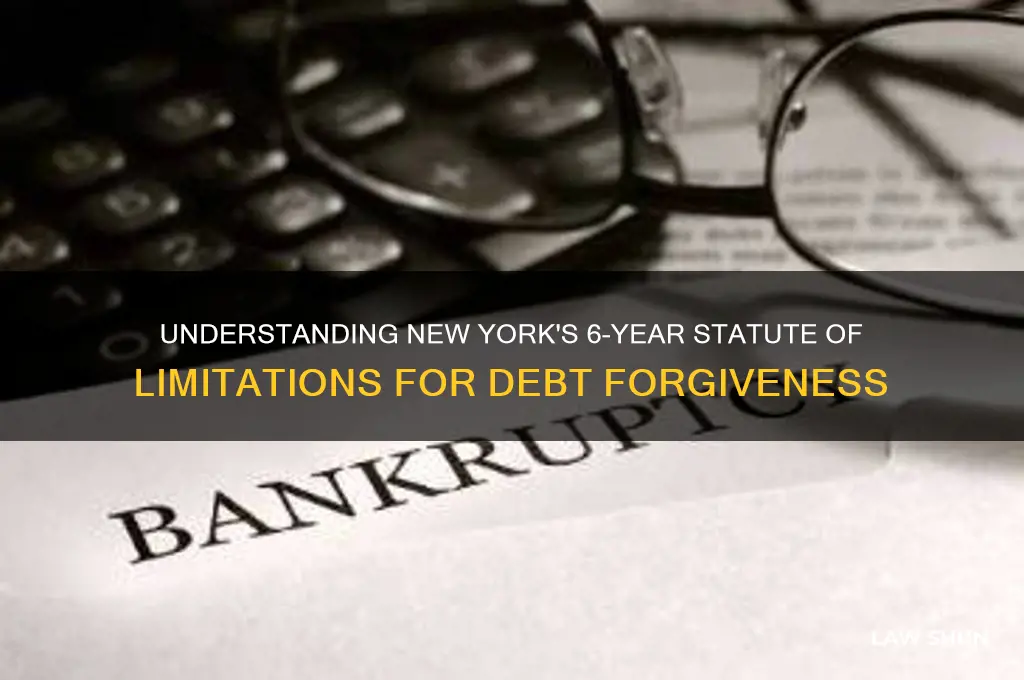 is there a 6 years law in ny debt forgivness