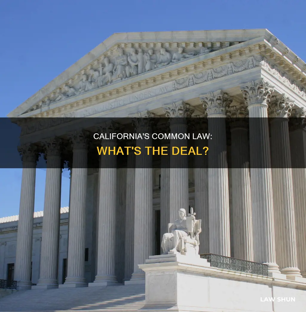 is there a common law in california