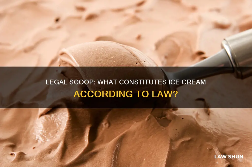 is there a definition for ice cream by law