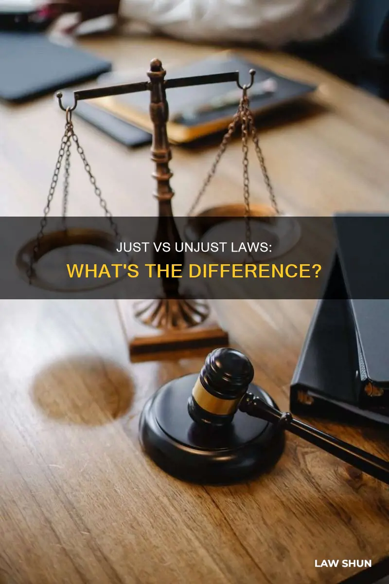 is there a difference between just and unjust law