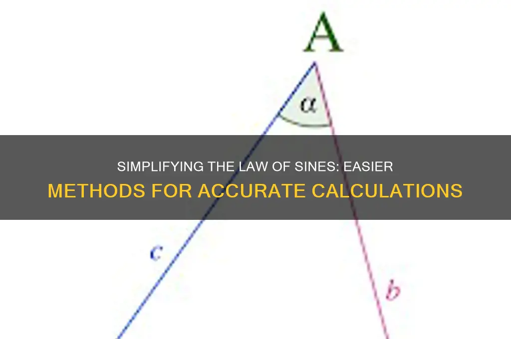 is there a easier way to do law os sines